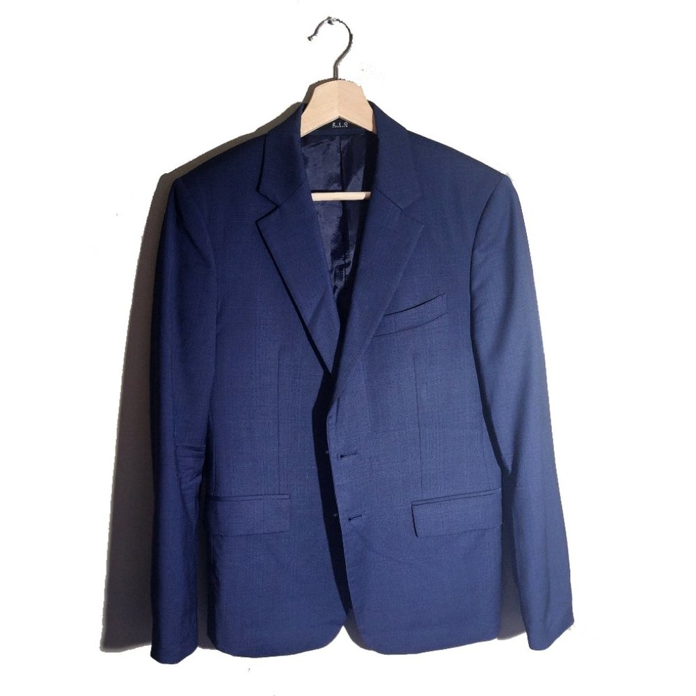 Dark Blue Slim Fit Suit Jacket for Men